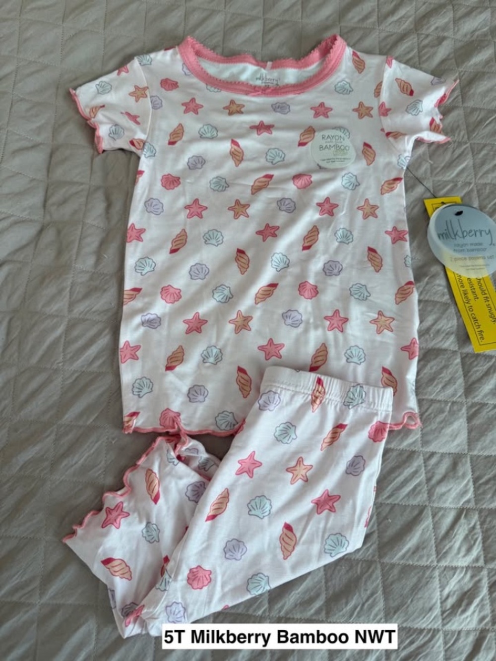 5T Milkberry Bamboo Toddler Pj's NWT